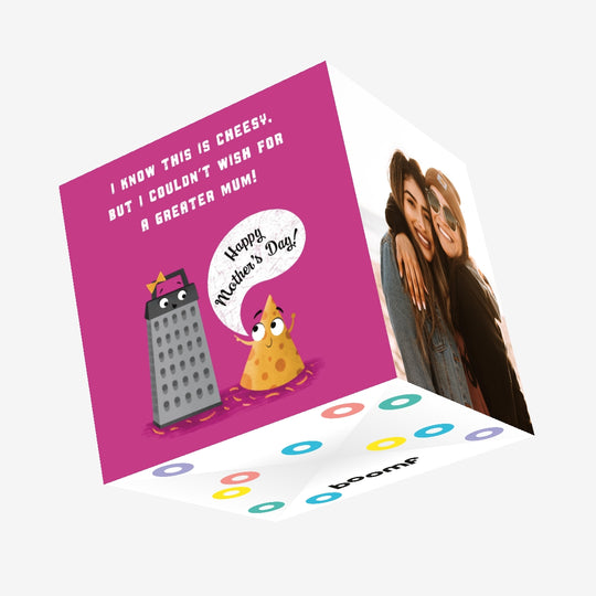 Greatest Mum Cute Cheesy Mother's Day Confetti-exploding Greetings Card