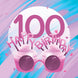 Happy 100th Birthday Cupcake Glasses Card