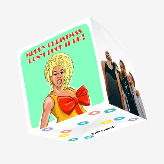 Merry Christmas Don't Fuck It Up Confetti-exploding Greetings Card