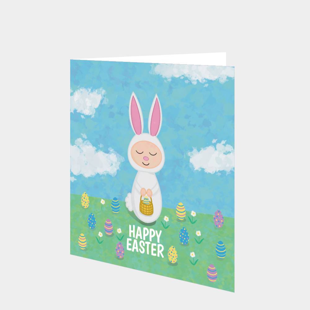 Rabbit Kid Easter Card – Boomf