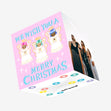 Merry Christmas Cute Little Angels Confetti-exploding Greetings Card