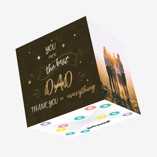 You Are The Best Dad Confetti-exploding Greetings Card