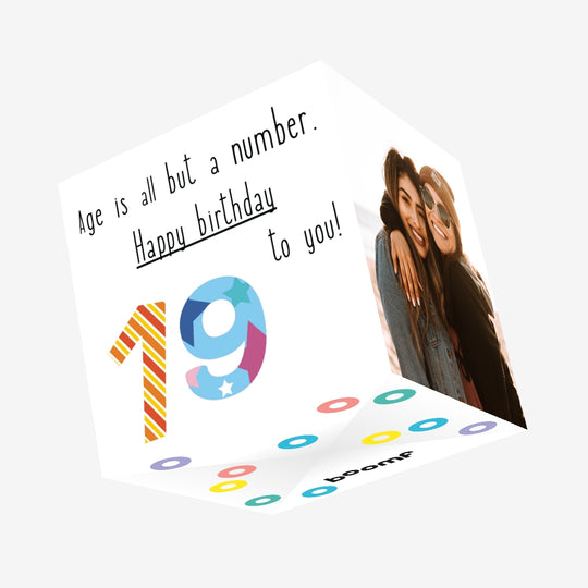 Happy 19th Birthday To You! Confetti-exploding Greetings Card