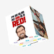 I'm So Glad, My Dad Is A Red! Confetti-exploding Greetings Card