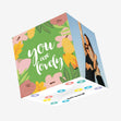 You Are Lovely Pretty Confetti-exploding Greetings Card