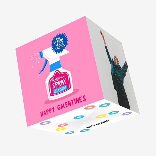 Manti-Bac Spray Galentine's Confetti-exploding Greetings Card