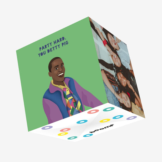 Eric Sex Education Detty Pig Birthday Confetti-exploding Greetings Card