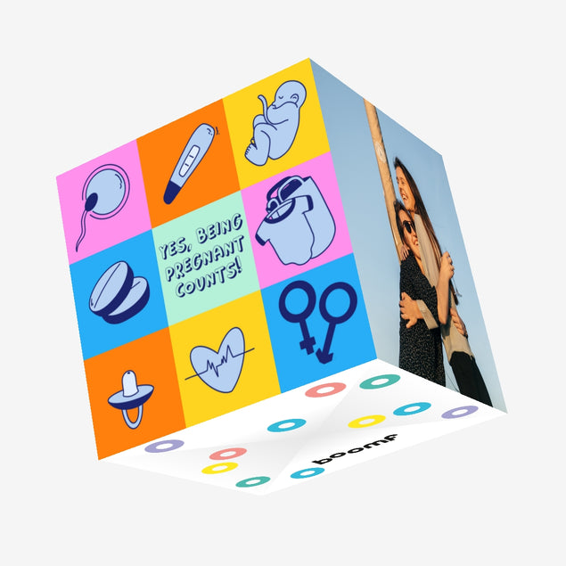 Yes Being Pregnant Counts Mother's Day Confetti-exploding Greetings Card