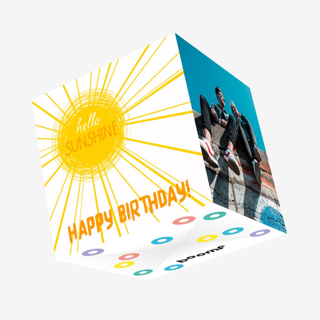 Hello Sunshine Happy Birthday Confetti-exploding Greetings Card