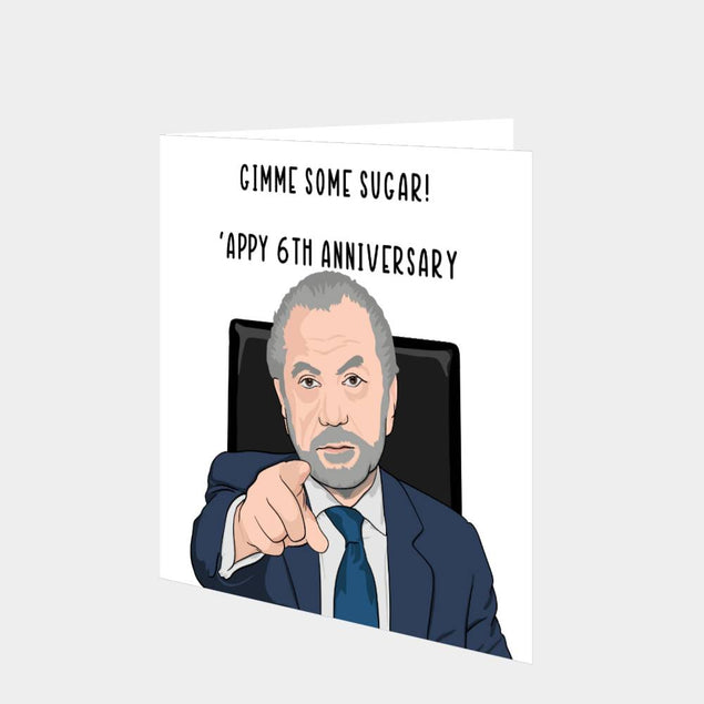Sugar Anniversary Card