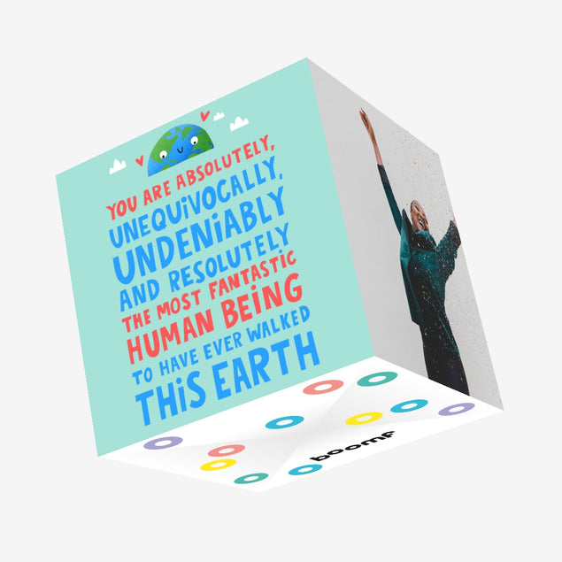 Fantastic Human Being Appreciation Confetti-exploding Greetings Card