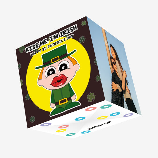 Kiss Me, I'm Irish St. Patrick's Day Confetti-exploding Greetings Card