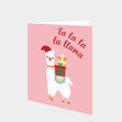 Fa La La Llama Christmas Card