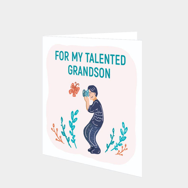 For My Talented Grandson Card