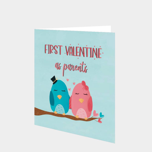 First Valentine As Parents Card