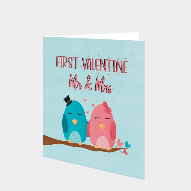 First Valentine MR&MRS Card