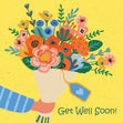 Get Well Soon Flowers Bouquet Card
