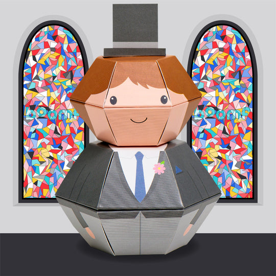 Groom 3D Pop-up Confetti Wild Card