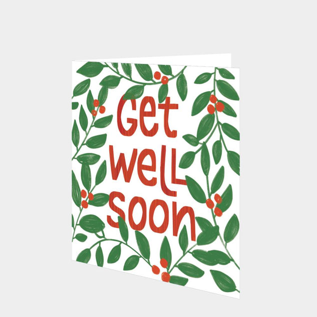 Get Well Green Leaves Card – Boomf