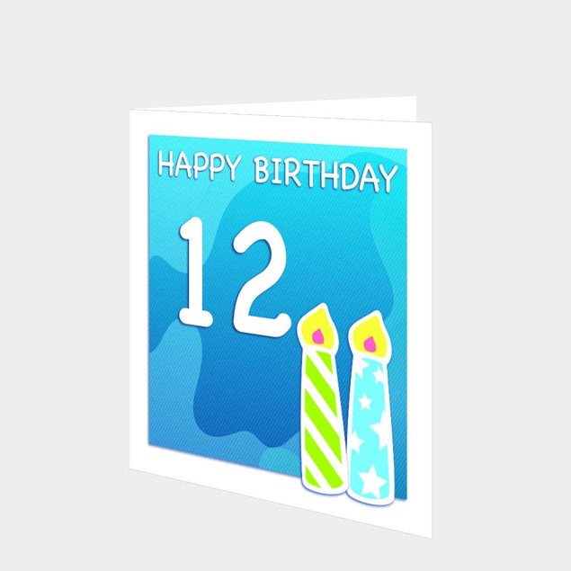 Happy 12th Birthday Card