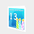 Happy 13th Birthday Card