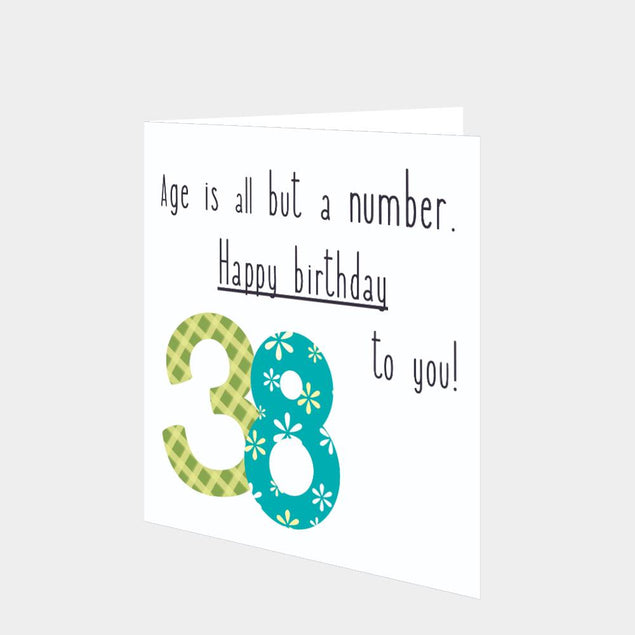 Happy 38th Birthday To You! Card