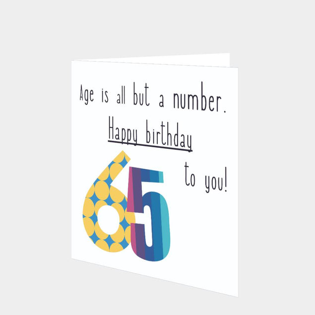 Happy 65th Birthday To You Card