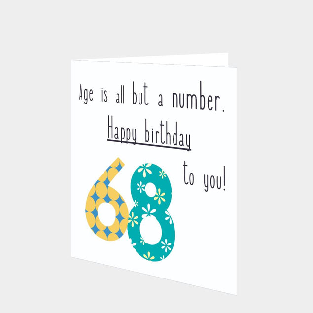 Happy 68th Birthday To You! Card – Boomf