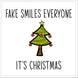 Fake Smiles Everyone Christmas Card