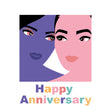 Happy Anniversary Two Girls LGBTQ+
