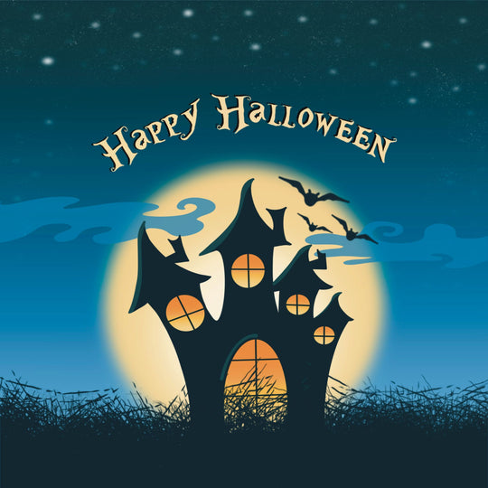 Spooky Castle Halloween Card