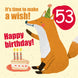 Make a Wish 53rd Birthday Card