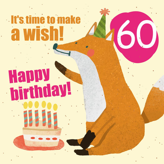 Make a Wish 60th Birthday Card