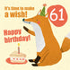 Make a Wish 61st Birthday Card