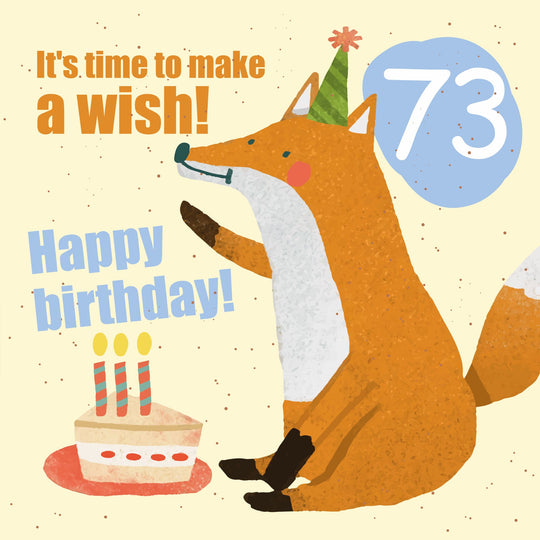 Make a Wish 73rd Birthday Card