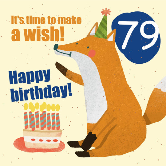 Make a Wish 79th Birthday Card