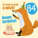 Make a Wish 84th Birthday Card