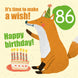 Make a Wish 86th Birthday Card
