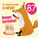 Make a Wish 87th Birthday Card