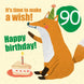 Make a Wish 90th Birthday Card