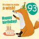 Make a Wish 93rd Birthday Card