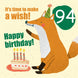 Make a Wish 94th Birthday Card