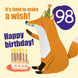 Make a Wish 98th Birthday Card