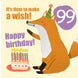 Make a Wish 99th Birthday Card