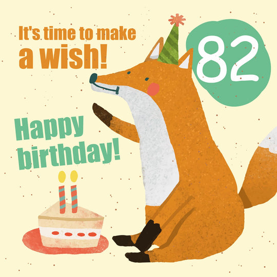 Make a Wish 82nd Birthday Card