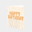 Happy Birthday Balloons Gold Card