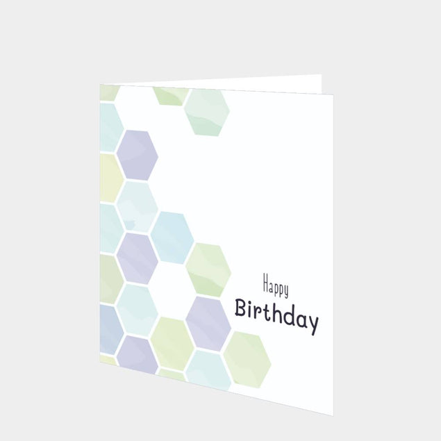 Honeycomb Birthday Card
