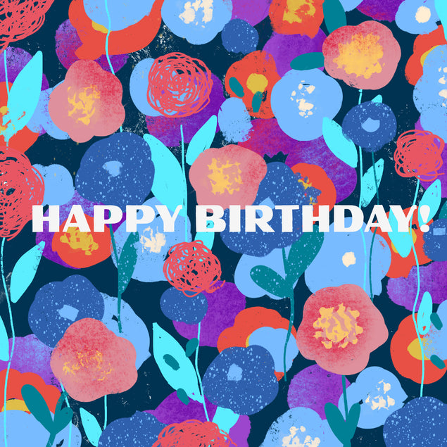 Amazing Flowers Happy Birthday