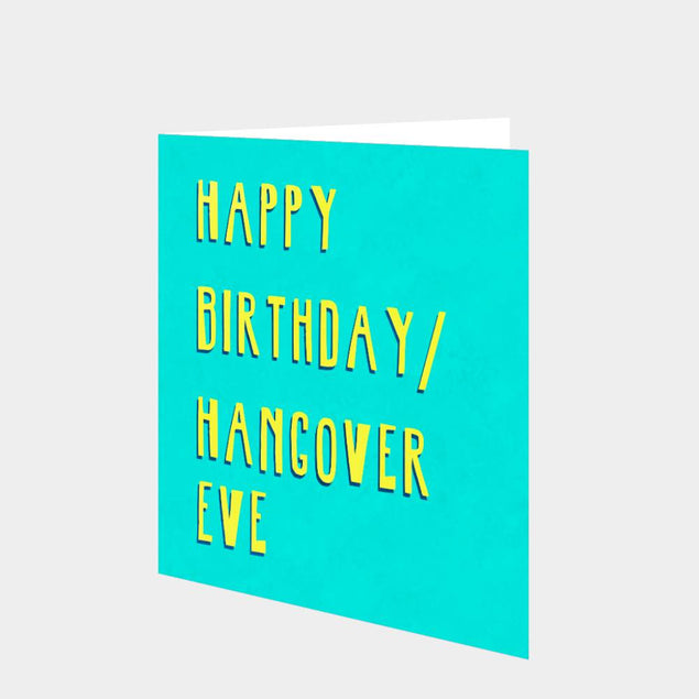 Hangover Eve Card