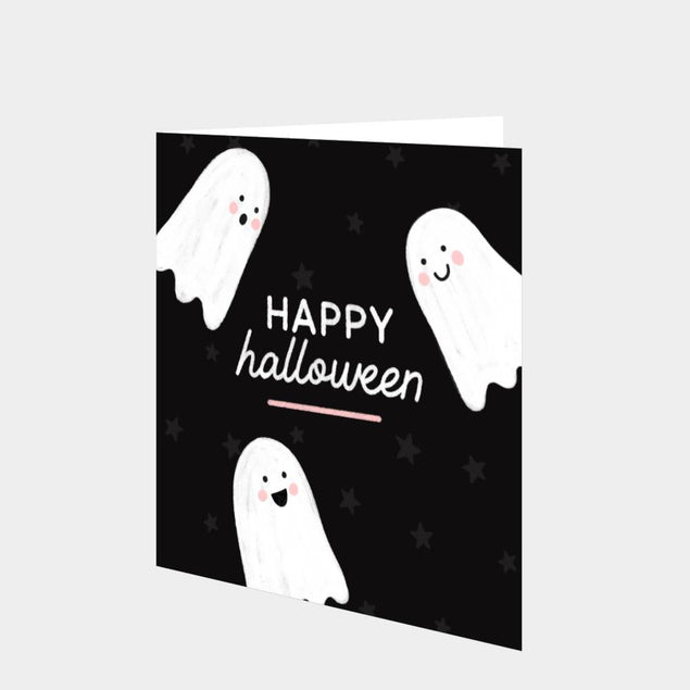 Cute Ghosts Halloween Card